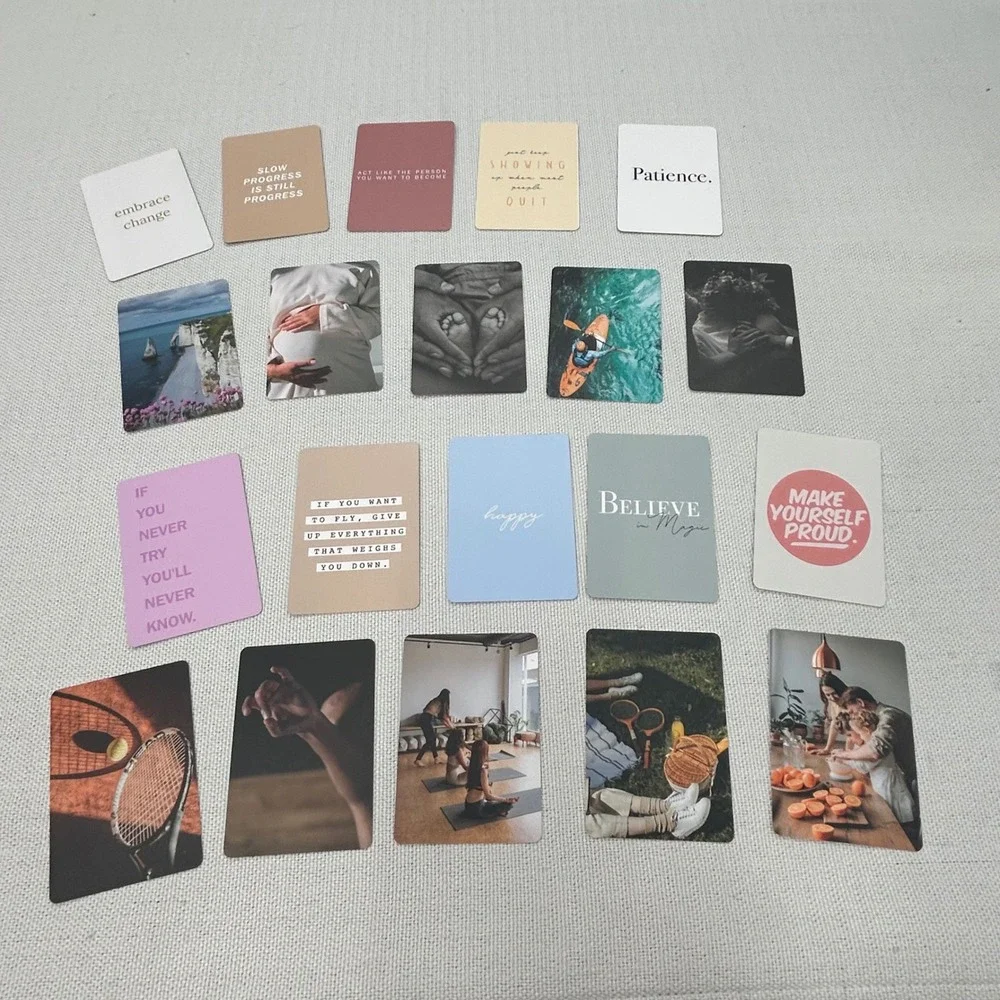 Lamare Vision Board Cards Motivational Positivity Affirmation Set 132 Dream Mood